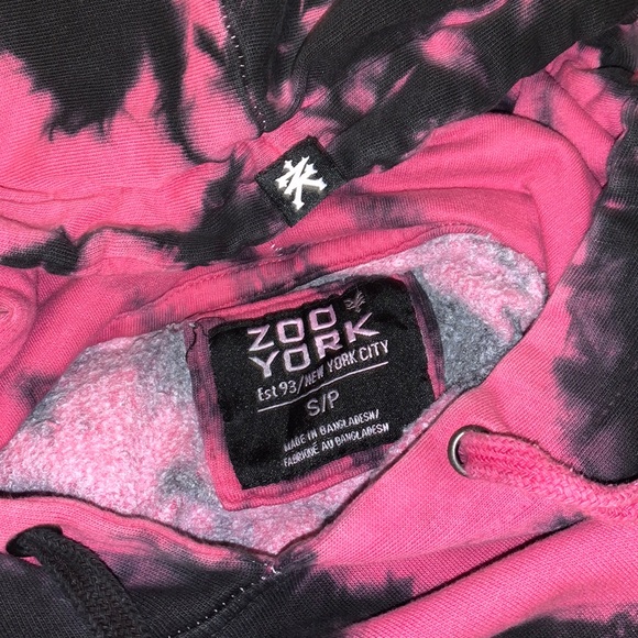 Zoo Zork graphic tie dye hoodie - Picture 3 of 3